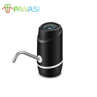 PANASI เครื่องปั๊มน้ำ แบต 1200mAh พร้อมสายUSB แบบชาร์จแบตได้ ที่ปั๊มน้ำมือถือ ที่ปั๊มน้ำดื่ม ขวดน้ำ ถังน้ำ เครื่องกดน้ำ