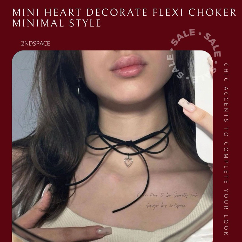 🔥SALE🔥โช้กเกอร์แบบผูกแต่งดอกกุหลาบ🌹สไตล์สาวหวาน✨น่ารักเซ็กซี่เบาๆ🌹💃Chiffon Rose Decorate Flexi Choker📌พร้อมส่งนะค้า