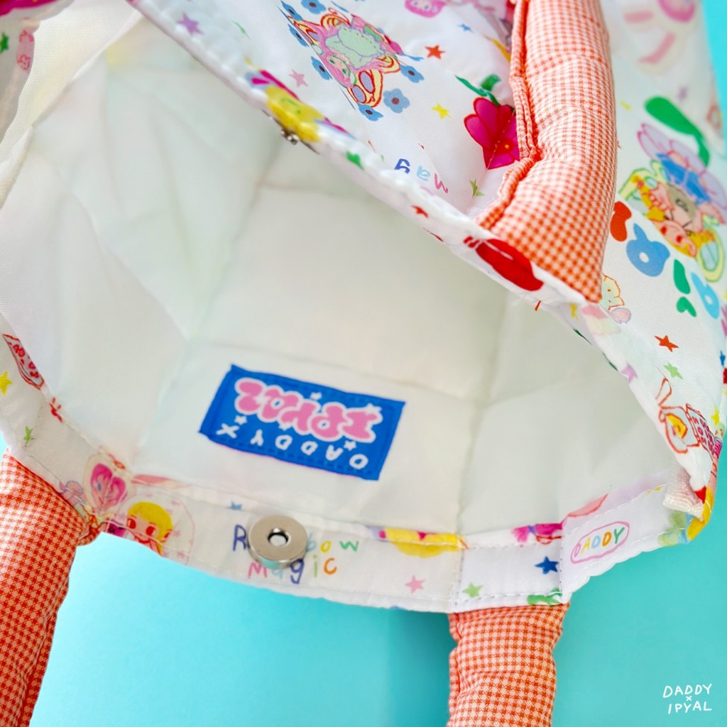 DADDY |  Sibling Puffer Tote กระเป๋า Style Puffer นุ่มนิ่ม พิมพ์ลาย สุดน่ารัก