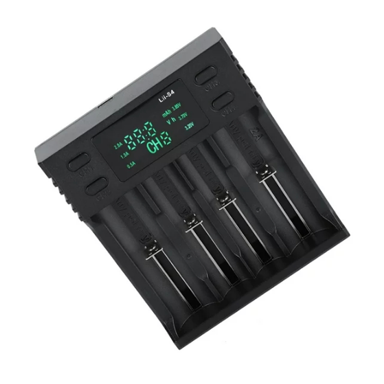 LiitoKala Lii-S4 เครื่องชาร์จถ่าน รางชาร์จ 1.2v 3.7v 4 ช่อง ชาร์จไว ตัดไฟเอง รองรับถ่าน AA / AAA