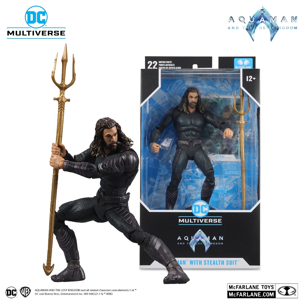 McFarlane Toys 7" :  AQUAMAN 2 MOVIE - AQUAMAN (STEALTH SUIT)