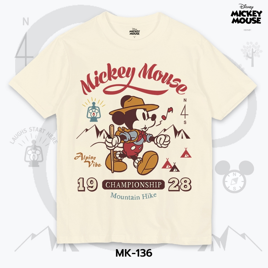 Power 7 Shop เสื้อยืดการ์ตูน มิกกี้เมาส์ ลิขสิทธ์แท้ DISNEY  (MK-138)