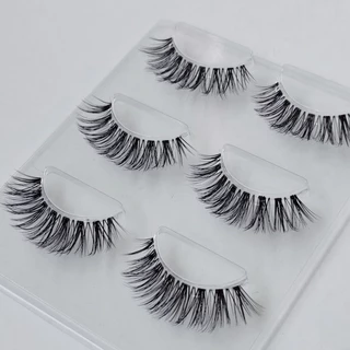 ขนตาปลอม รุ่น KATE ขนตาปลอม 3D ความยาว 14 mm. ยาวนุ่ม ไม่แข็ง เป็นธรรมชาติ ขนตาปลอมแกนเอ็นบางใส
