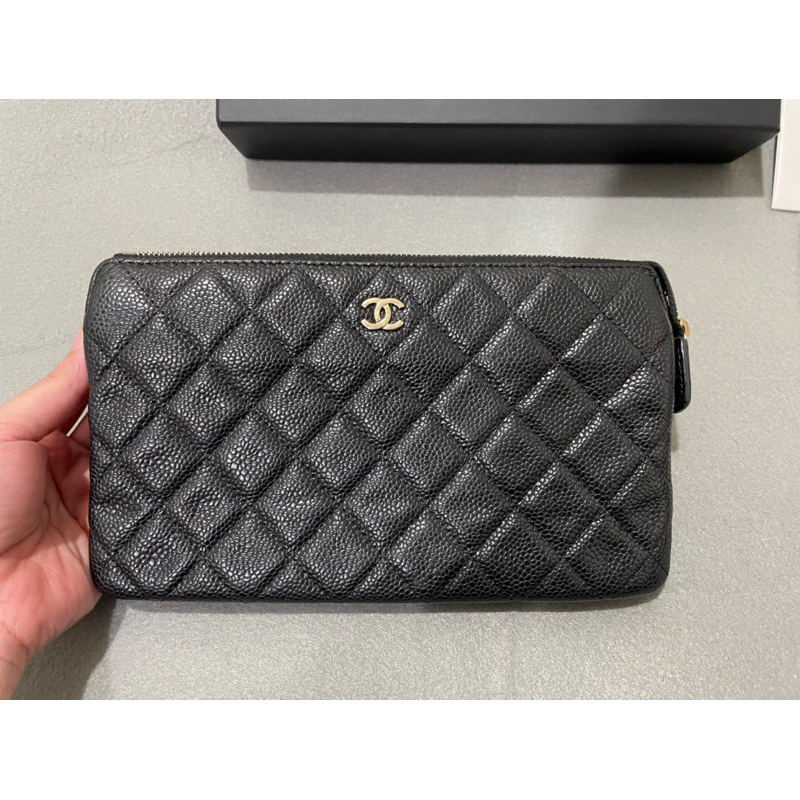 (Used) Chanel Caviar Clutch/Wallet  Y2018