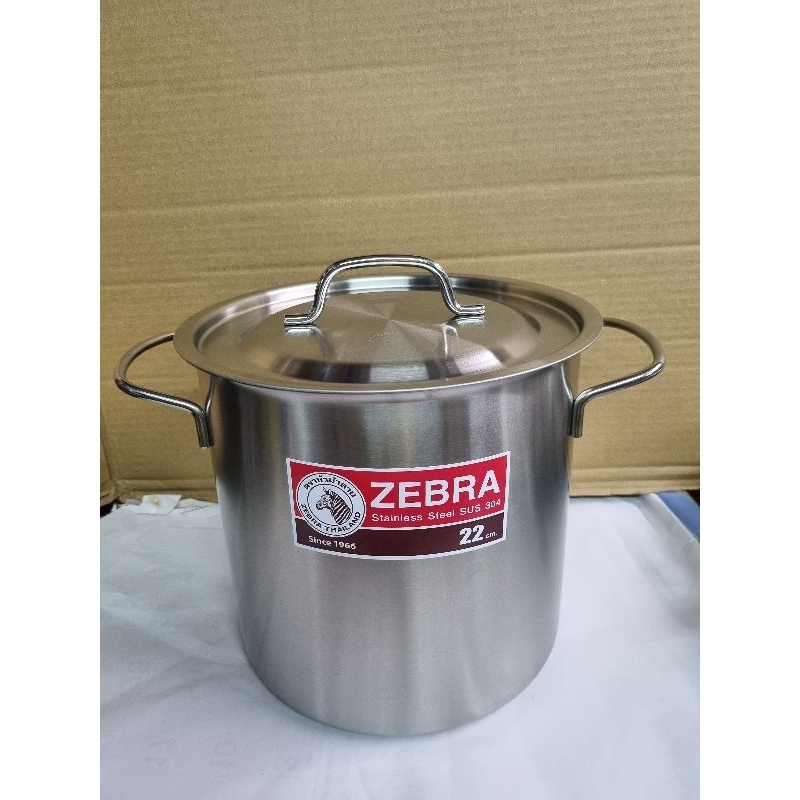 Zebra หม้อสตูว์ 22×22 ซม.Friendly ตราหัวม้าลาย หม้อซุบ ใช้กับเตาแม่เหล็กไฟฟ้าได้