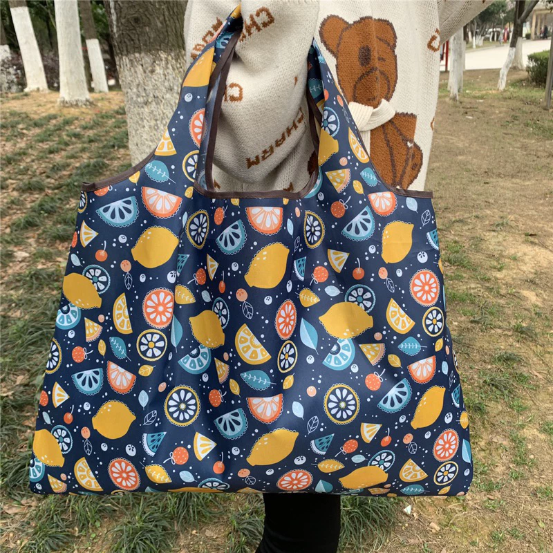 ถุงshopping กระเป๋าลดโลกร้อน เป็นงานแบบเนื้อผ้าหนา ขนาด58x40x26cmมาแล้วนะคะ