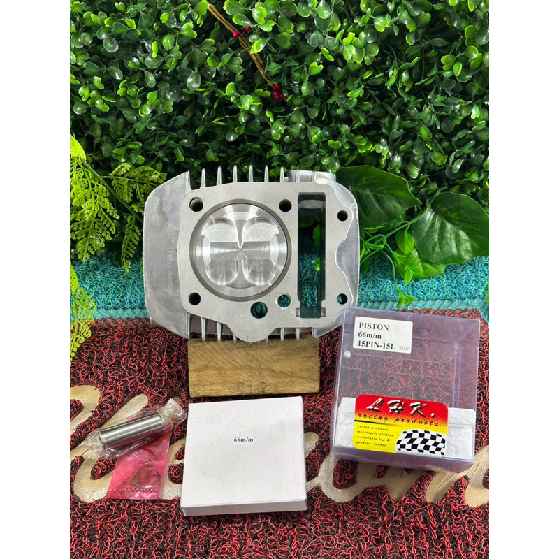 เสื้อ125ลูก66-4วาวลูกLHKสลัก15มิลปลอกสูบยาวใส่ชัก5ชัก7ปลอกนอกโต71มิลใส่125iไฟเลี้ยวบังลมและ125คาร์บู