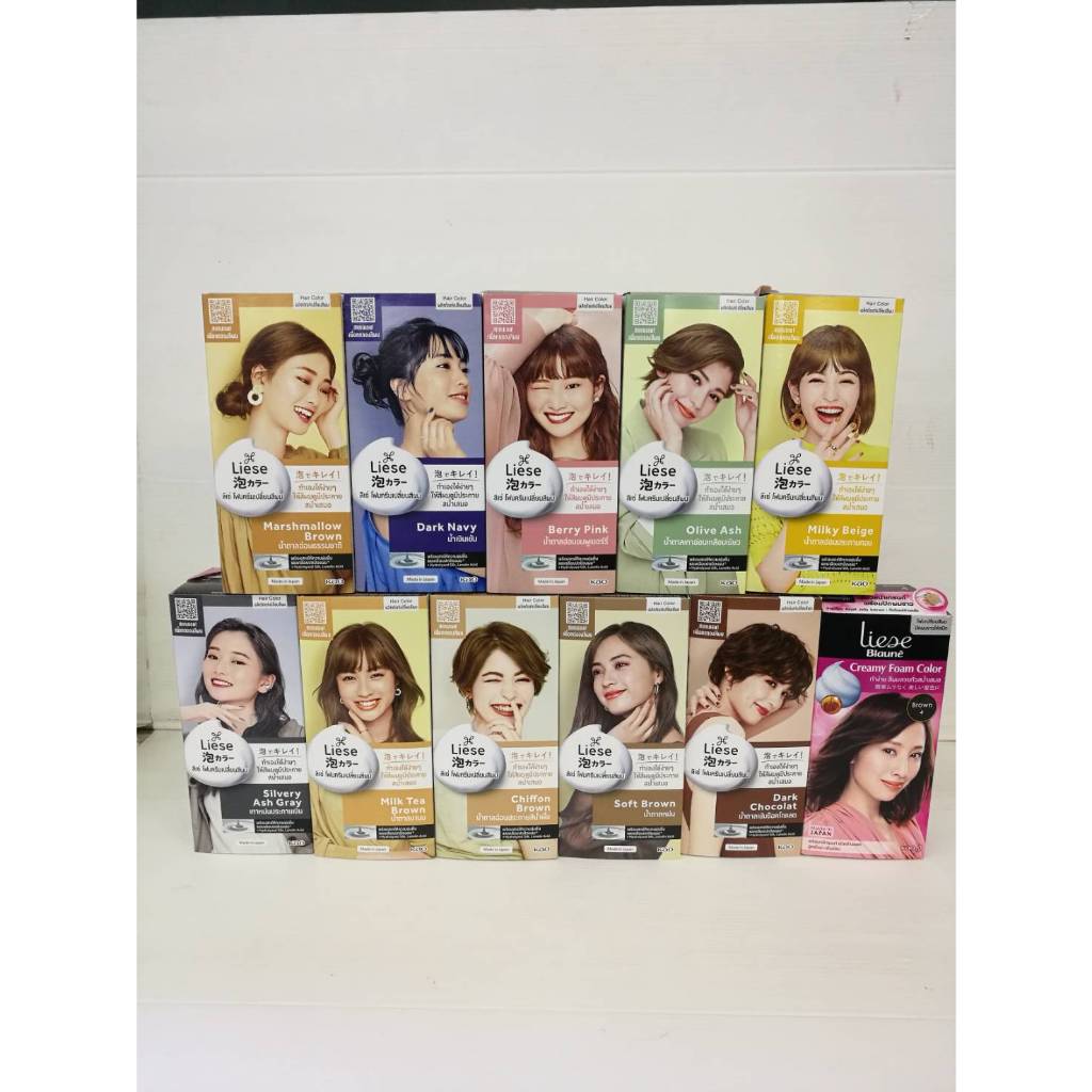 LIESE Creamy Bubble Color (66 ml.) โฉมใหม่ สีผมลิเซ่ บับเบิ้ล แฮร์ คัลเลอร์ มี 14 สี