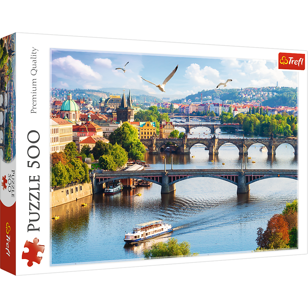 TREFL Jigsaw Puzzle จิ๊กซอว์ 500 ชิ้น Prague Czech Republic (48x34 cm.) นำเข้าจากยุโรป พร้อมส่ง