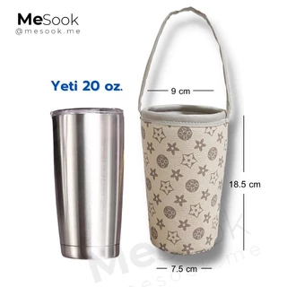MeSook ปลอกแก้วเก็บความเย็น​ กระเป๋าใส่แก้ว​เก็บความเย็น ถุงใส่แก้วเก็บความเย็น (ขนาดใส่แก้วพลาสติก Yeti และTyeso)