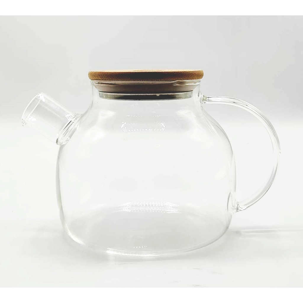 เหยือกน้ำชา ขนาด 1 ลิตร โหลแก้วใส กาน้ำใส เหยือกแก้วมีฝาปิด