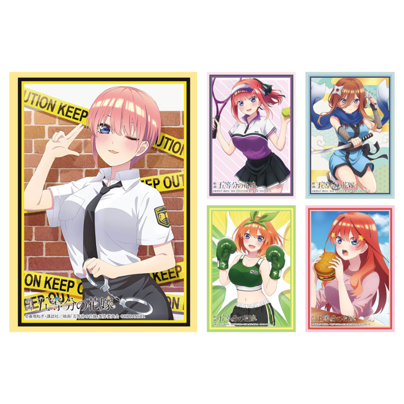 Bushiroad Sleeve Movie Gotoubun no Hanayome : Nakano Ichika, Nino, Miku, Yotsuba, Itsuki - ซองใส่การ์ด