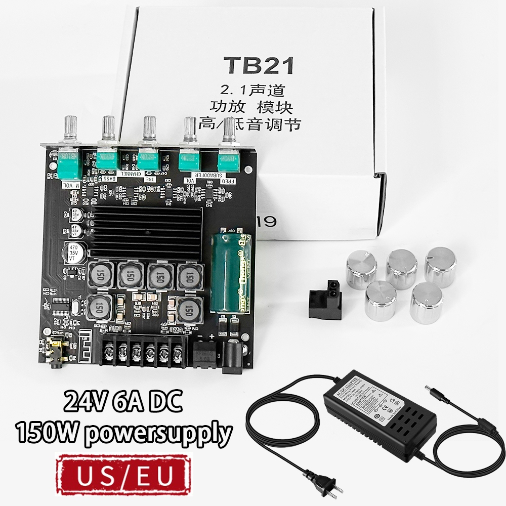 ZK-TB21 TPA3116D2 บอร์ดขยายเสียง Bluetooth 5.0 2.1 50WX2+100W (มินิแอมป์ซับวูฟเฟอร์)