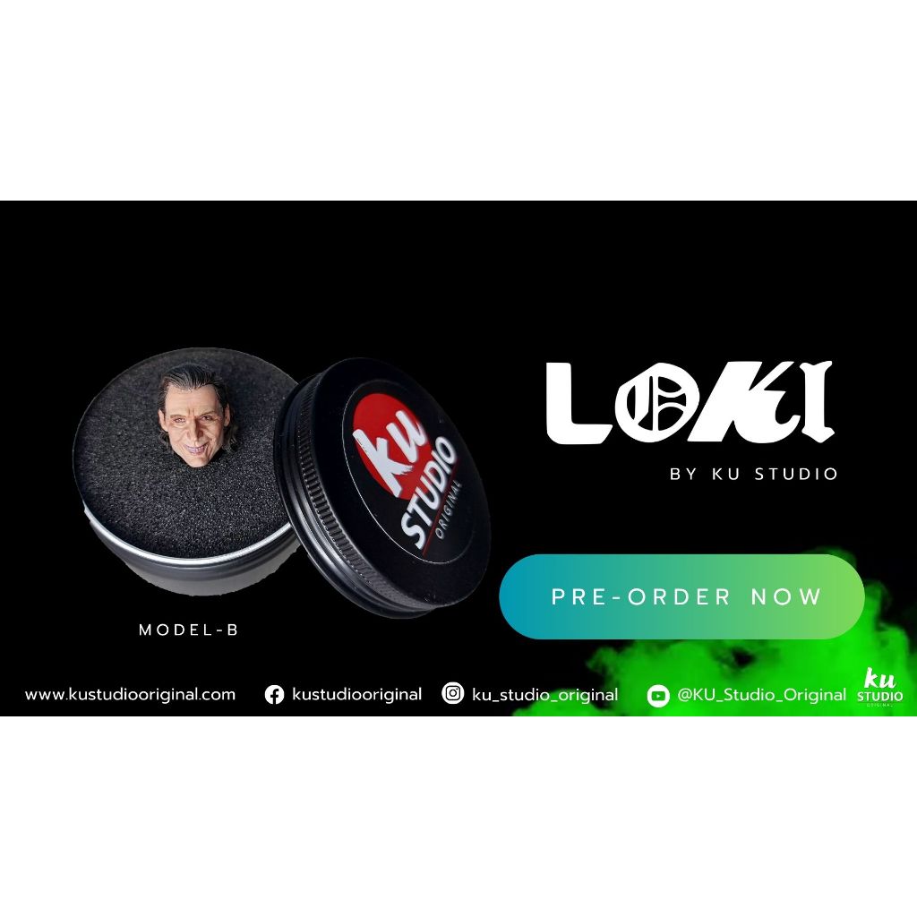 หัวเพ้นท์สี Loki Head Sculpt 1/12
