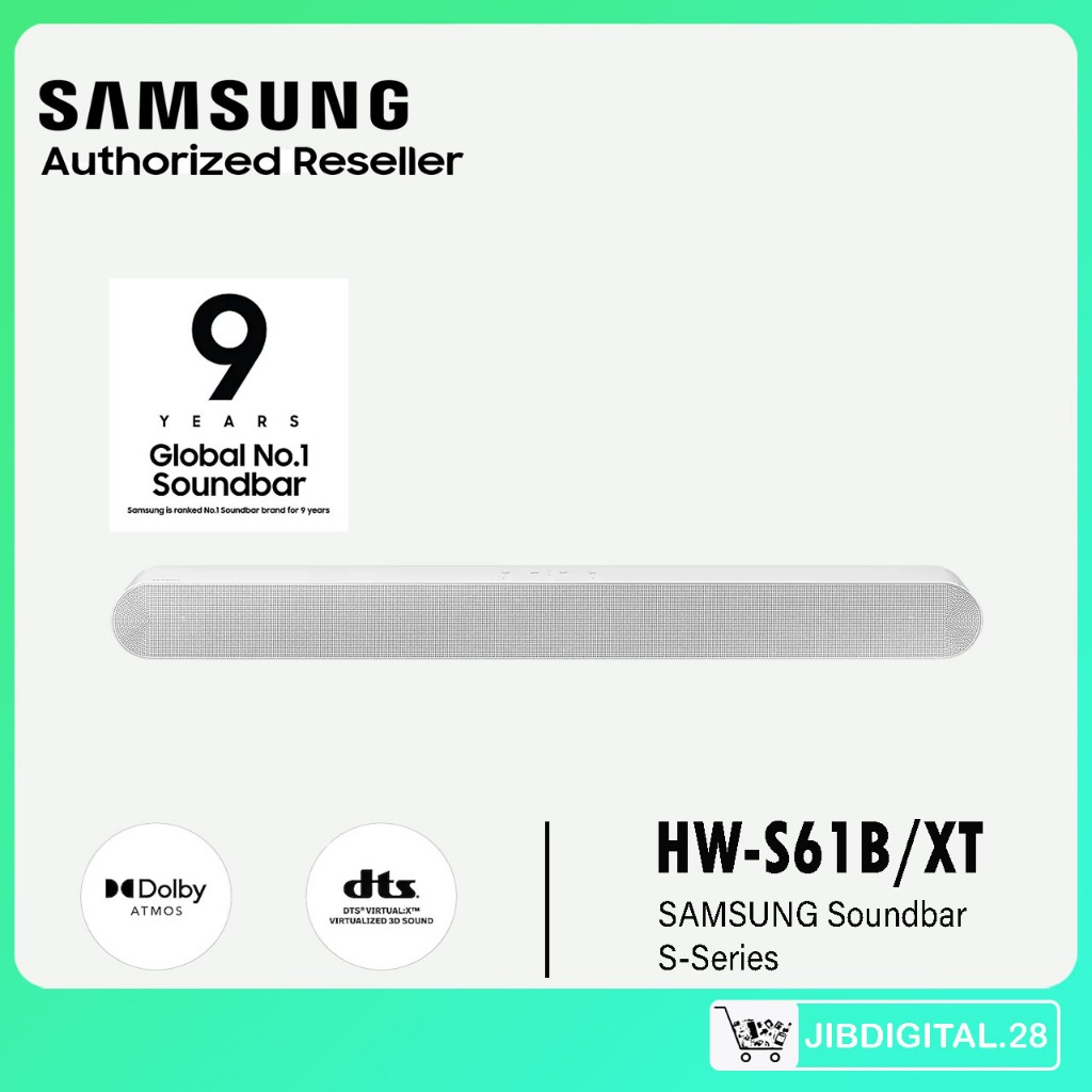 ลำโพง ซาวด์บาร์ S-Series Soundbar HW-S61B ระบบเสียง 5.0 Ch 300W รุ่น HW-S61B/XT