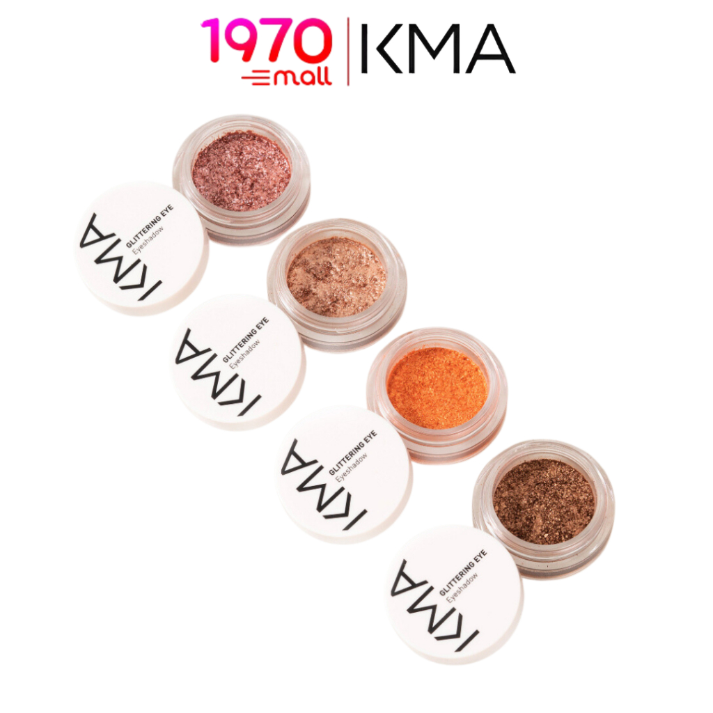 KMA GLITTERING EYE 3g. อายแชโดว์ กลิตเตอร์ เนื้อฟิล์ม เม็ดสีชัดฉ่ำแน่น ติดทนนาน กันน้ำ กันเหงื่อ