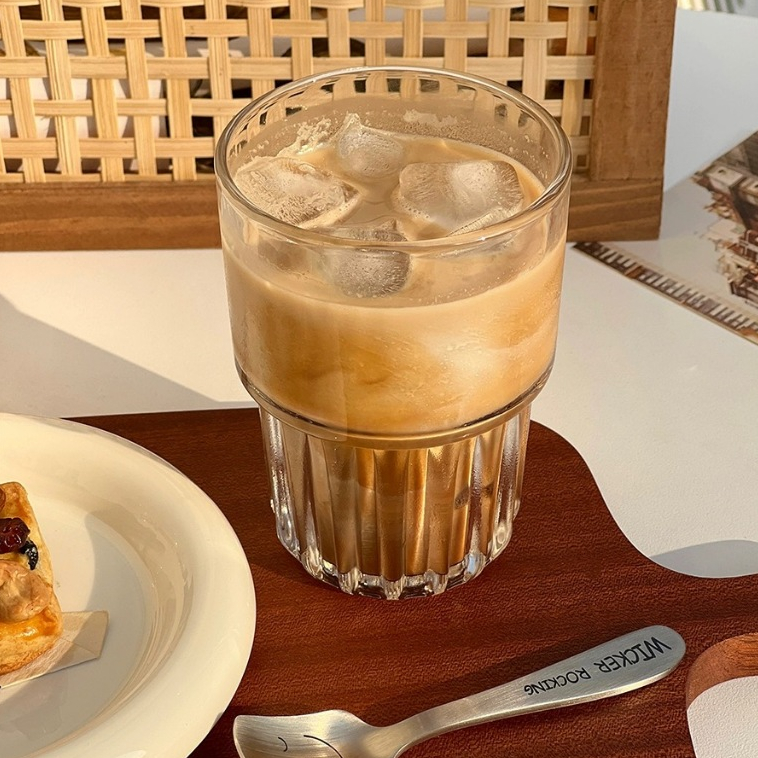 แก้วน้ำ แก้วกาแฟ เหมาะสำหรับใช้ในคาเฟ่ ใส่กาแฟ ค็อกเทล140/260/320ML - รูปที่ 6