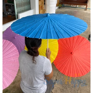 ร่มไม้กระดาษรุ่นสีสันสดใส (ขนาด 84 CM) Paper umbrella