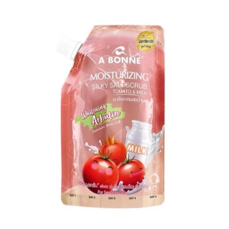 A bonne' Moisturizer Silky Salt Scrub Tomato &amp; milk 350g