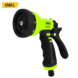 Deli หัวฉีดน้ำ หัวฉีดพลาสติก รดน้ำต้นไม้ ปรับความแรงน้ำได้ 7แบบ 9แบบ Plastic Trigger Nozzle