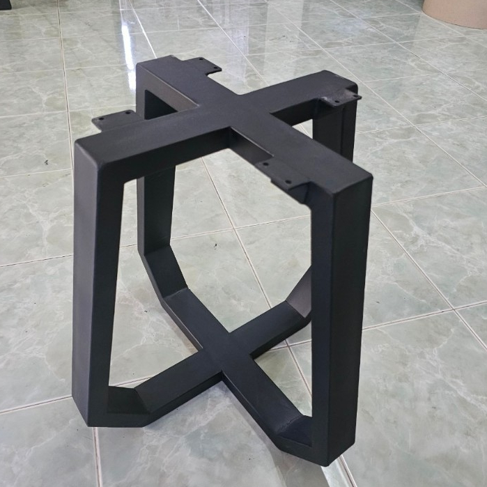 ขาโต๊ะเหล็ก สำเร็จรูป Coffee Table Lege Iron ขนาด ก30xส40ซม. 1 ตัว  สีดำด้าน