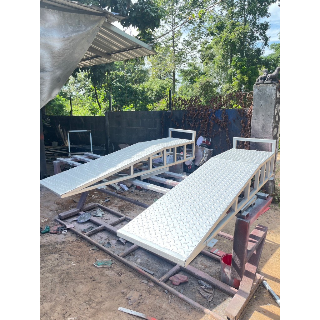 Car Ramp รองยกล้อยกรถ รุ่นหน้าเรียบ ก35xส20xย150ซม.(1คู่)