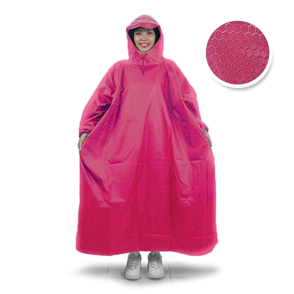 raincoat ชุดกันฝนผู้ใหญ่ ไซส์ใหญ่พิเศษ น้ำไม่เกาะ ผ้าหนา ขี่มอเตอร์ไซค์ thumbnail 3