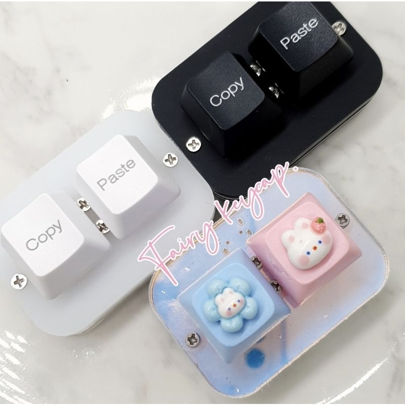 keyboard คีย์ลัด copy & paste ไม่ต้องลงโปรแกรม สำหรับ Windows​ เท่านั้น‼️ ฟรี keycap 2 ปุ่ม