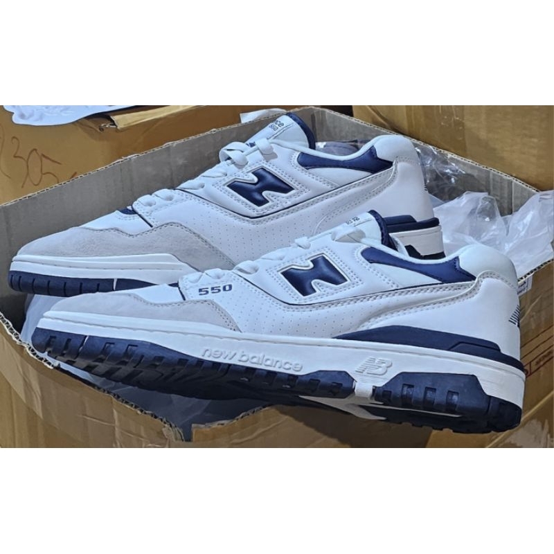 New Balance 550 Navy Blue BB550WA1 มือสองของแท้ ใหม่ขาดกล่อง สีขาวน้ำเงิน  40/25cm