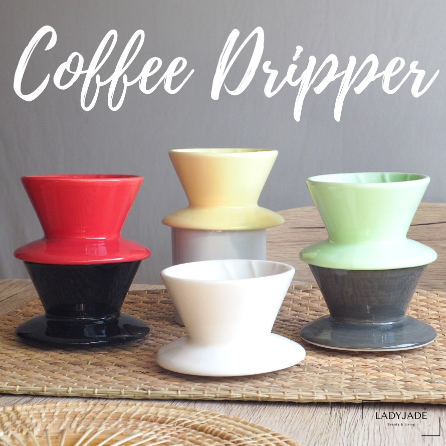 ถ้วยดริปกาแฟเซรามิค ขนาดเล็ก Coffee Dripper (1-2 ถ้วย) Made in Thailand