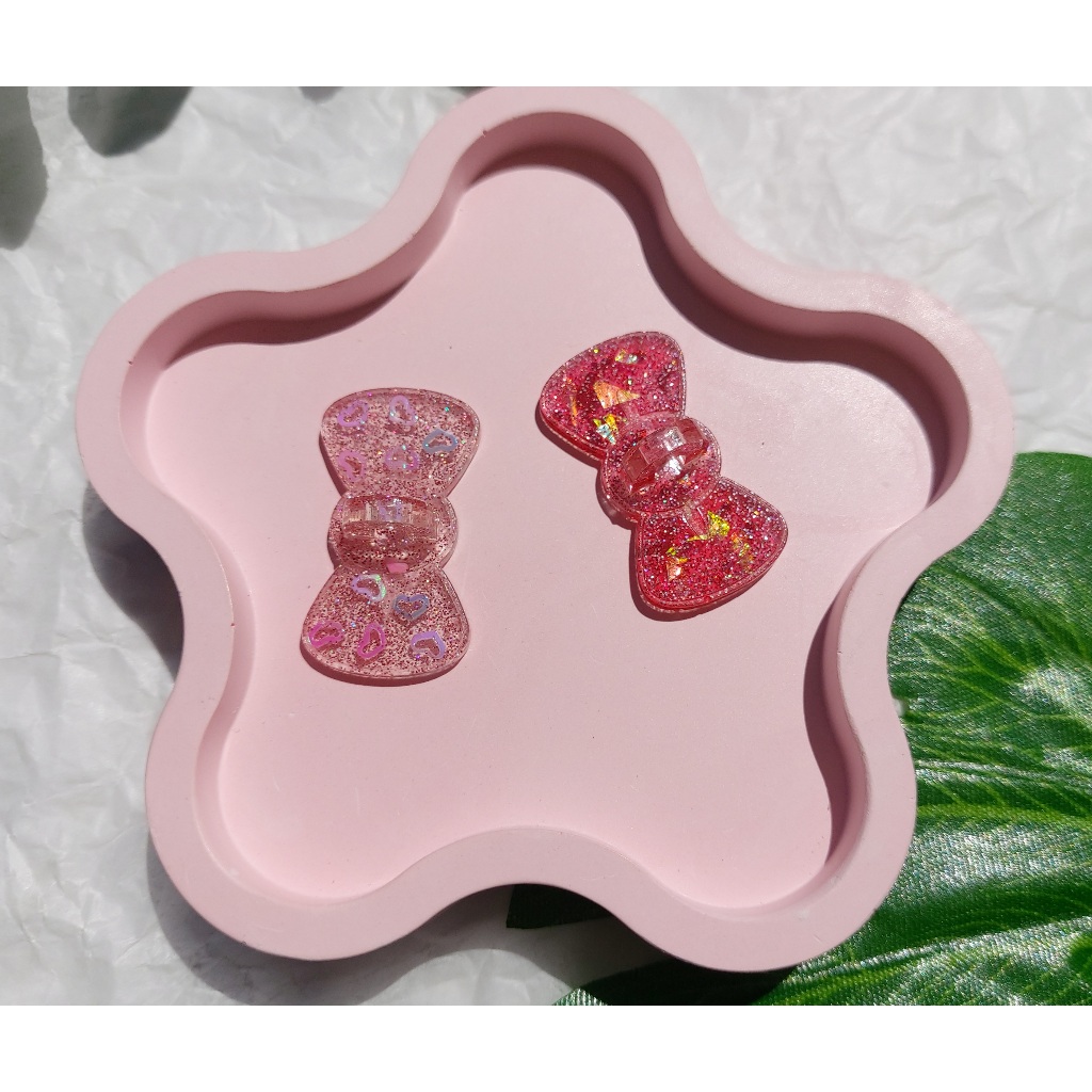 LH Buckle Clear Red&Pink Bow (ที่ติดหลังมือถือ)