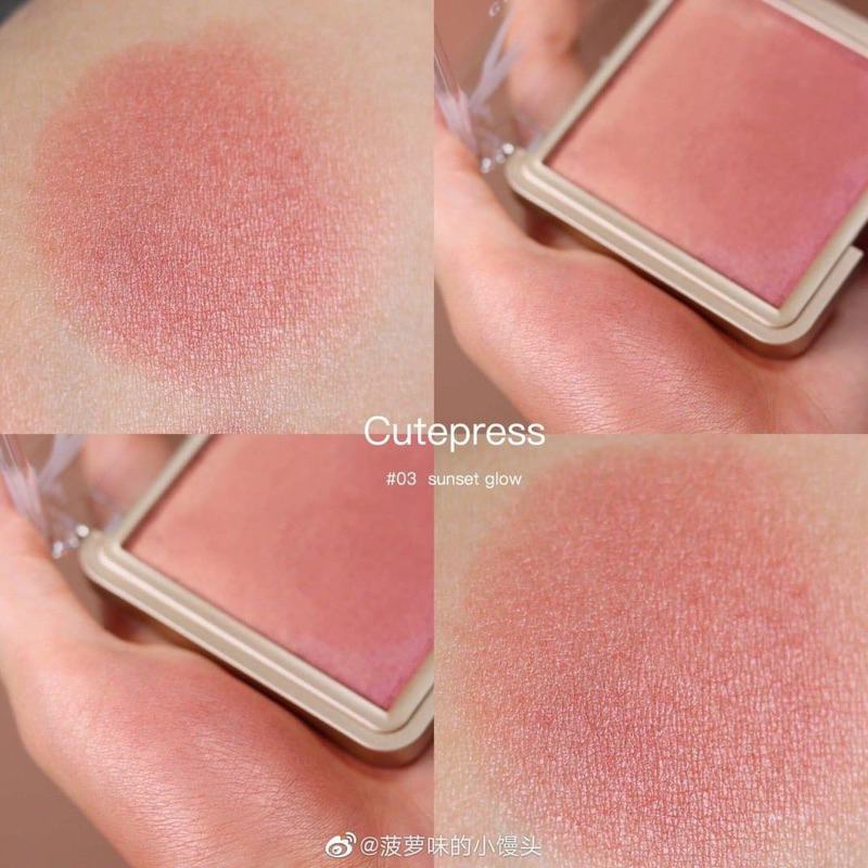 CUTE PRESS Nonstop Beauty Ombre Blush สี 03 Sunset Glow