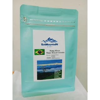 เมล็ดกาแฟคั่วปางขอน รัม บาเรล ไทย-บราซิล PangKhon Rum barrell Thai-Brazil Cerado [Est-Mountain]คั่วกลางเข้ม