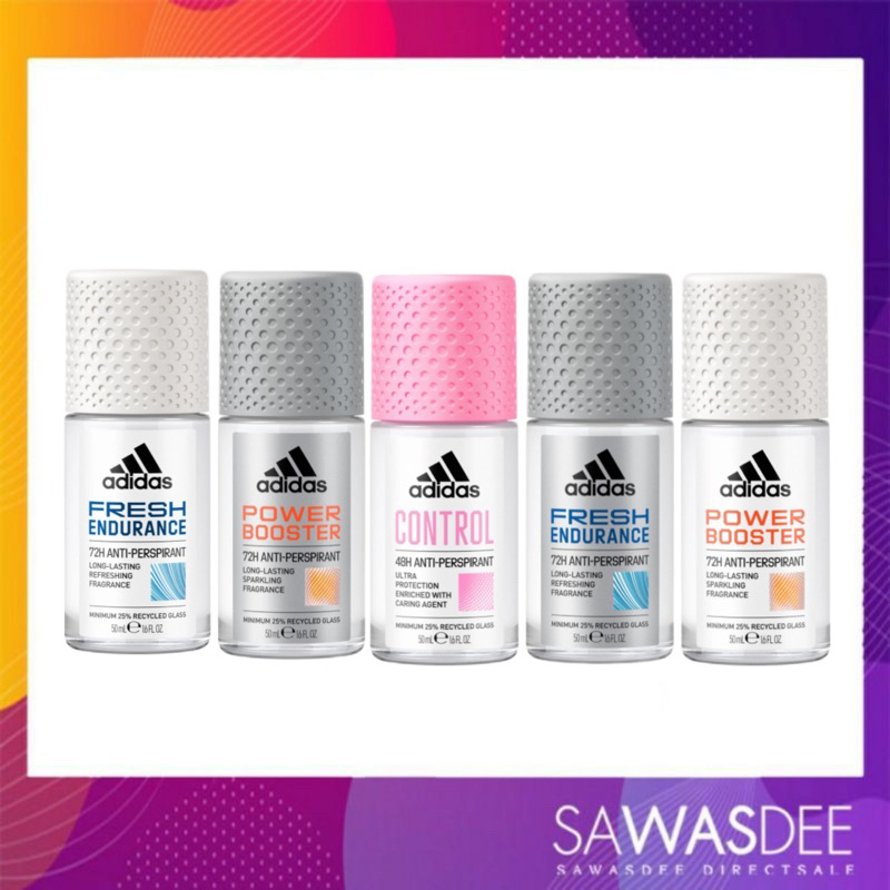 แพ็คเกจใหม่!! โรลออนระงับกลิ่นกาย อาดิดาส แอนตี้-เพอร์สไพแรนท์ โรลออน 50 มล. Adidas Anti-Perspirant Roll-on