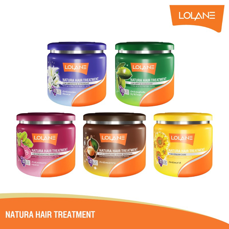 ครีมหมักผม โลแลน เนทูร่า แฮร์ ทรีทเม้นท์ 250/500 กรัม | Lolane Natura Hair Treatment