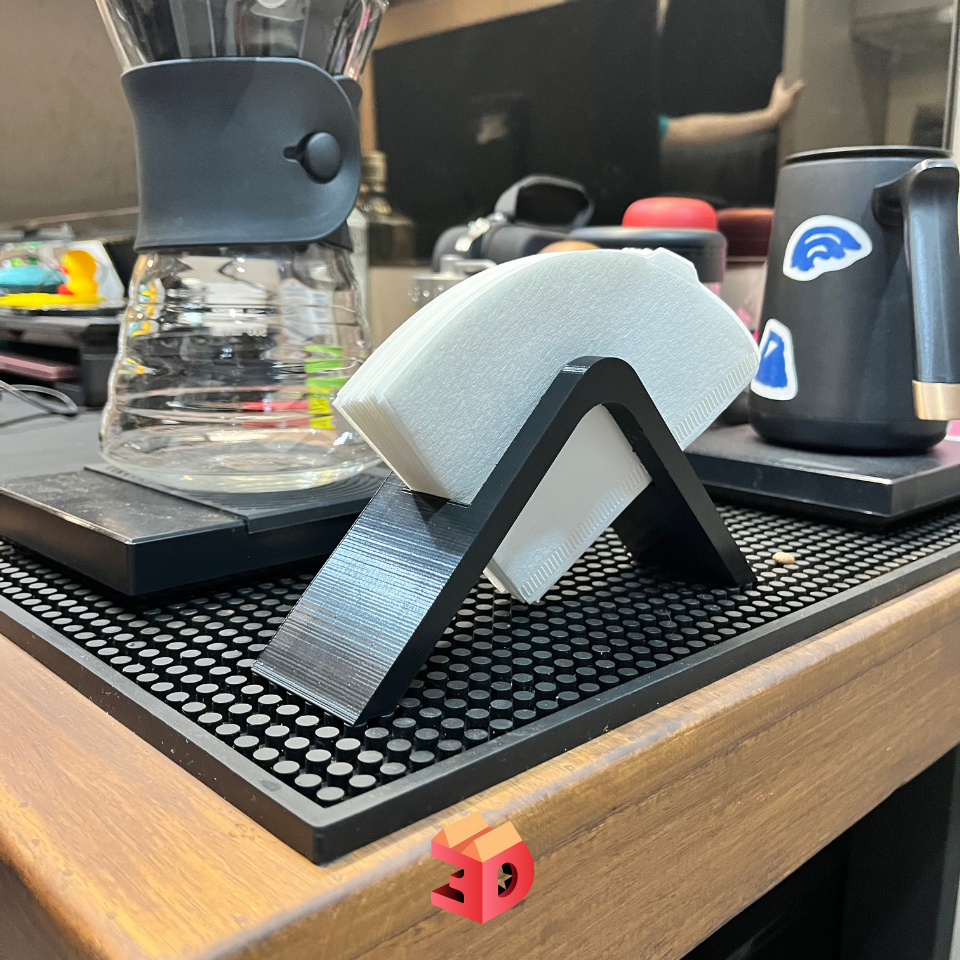 V60 Coffee Filter Holder แท่นวางที่กรองกาแฟ ล่องใส่กระดาษดริป Coffee Filter Box ที่ใส่กระดาษกรองกาแฟ V60 3D Print