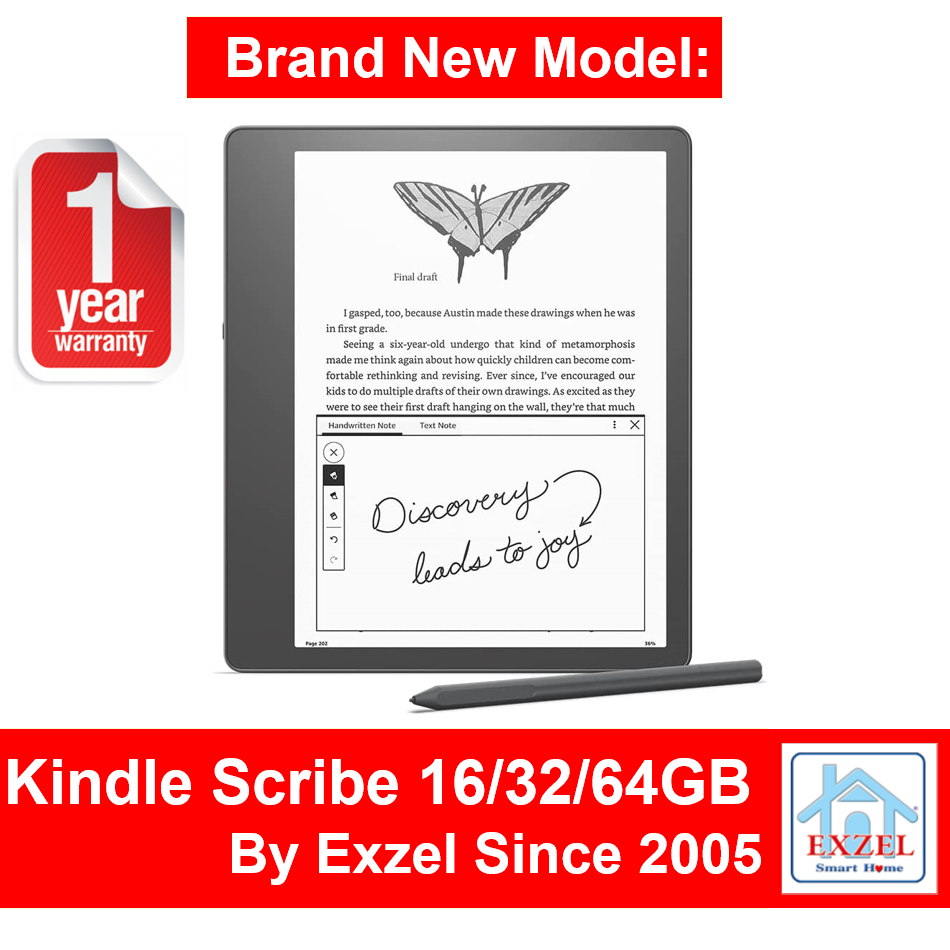 Kindle Scribe 16GB / 32GB / 64GB | 13 Months Warranty | Fast 1 Day Ship from BKK | 10.2" 300 ppi Paperwhite Display