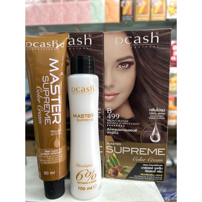 ดีแคช มาสเตอร์ซูพรีมคัลเลอร์ครีม B499 สีน้ำตาลประกายบลอนด์(คาปูชิโน่)