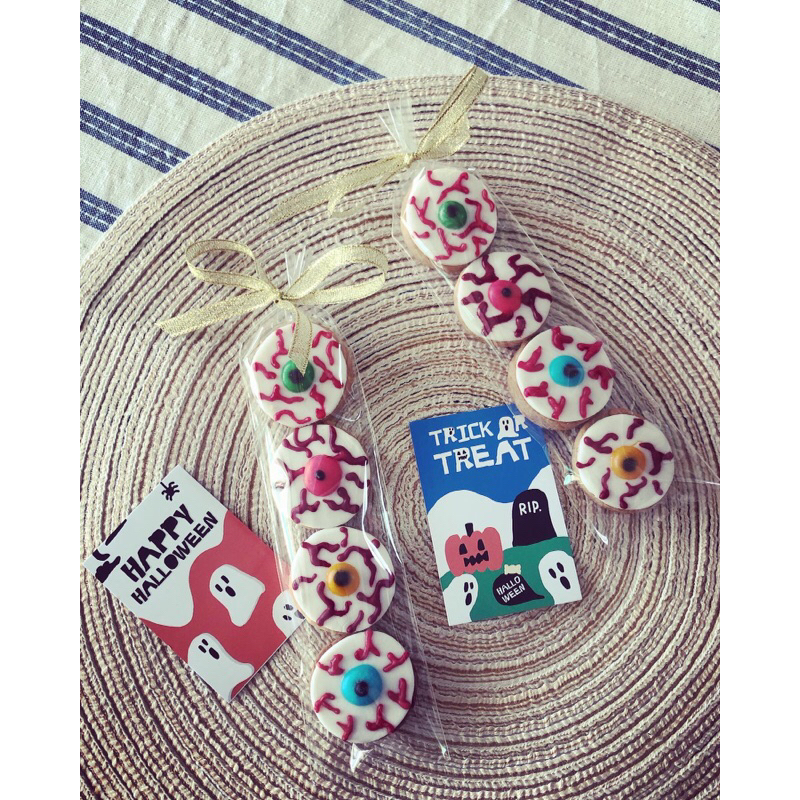 evil eye halloween cookies