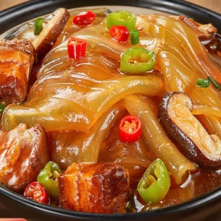 เส้นหนึบเปล่า 100 กรัม เส้นเหนียวนุ่ม หนึบเด้ง ลวกง่าย สำหรับต้ม ผัด ชาบู