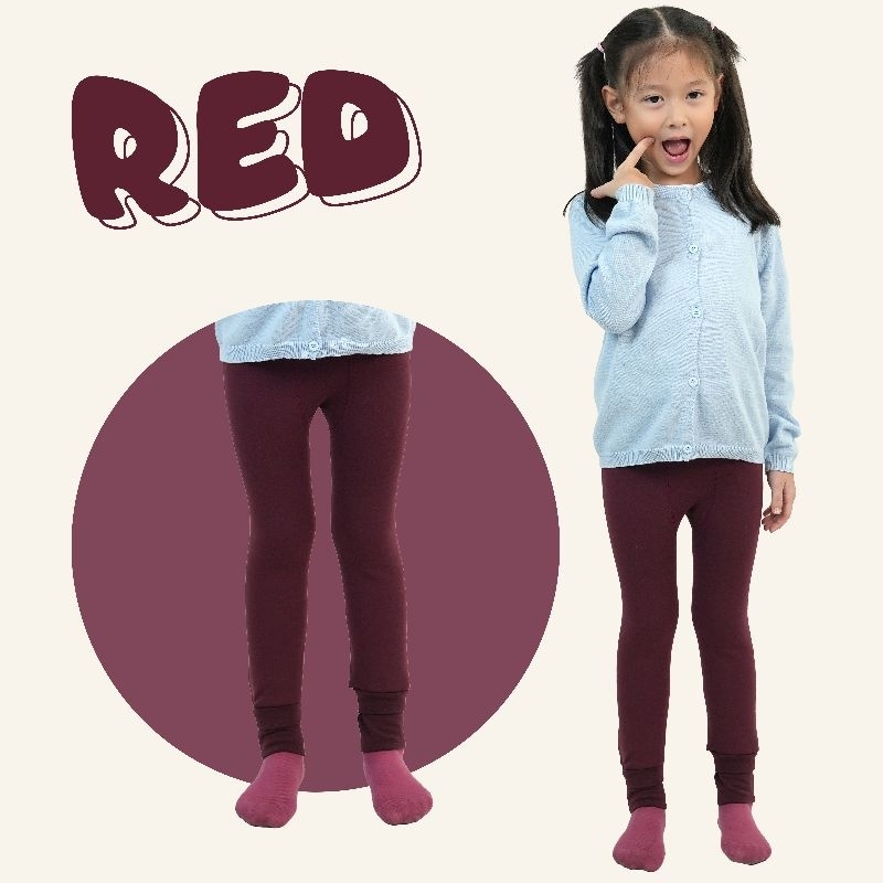 Meritkid ถุงน่องกันหนาวเด็ก สำหรับเด็กผู้หญิงอายุ 2-8ขวบ ใส่ในอุณหภูมิ0-20องศาด้านในบุขนผ้านุ่ม ยืดหยุ่นได้ดี ( LG0019 ) - รูปที่ 5