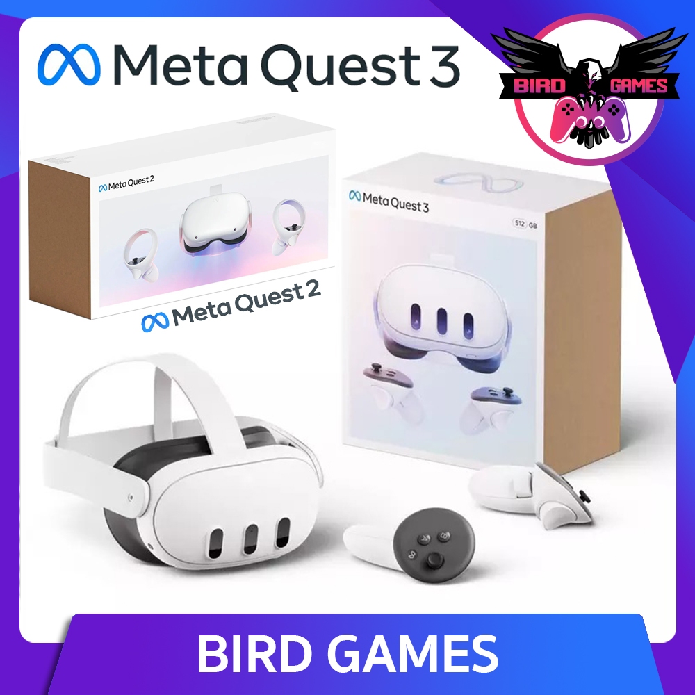 **พร้อมส่ง** Meta Quest 3 , Oculus Quest 2 , 3 VR Headset 128GB 256GB 512GB VR COM