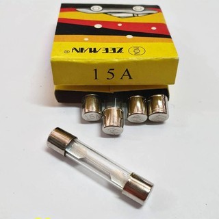 ฟิวส์ ฟิวส์หลอด 12V (5A) (10A) (15A) (20A) (25A) (30A) (40A 50A) ขนาด 6mm. x 31mm. **เลือกขนาดแอมป์ได้เลยครับ**