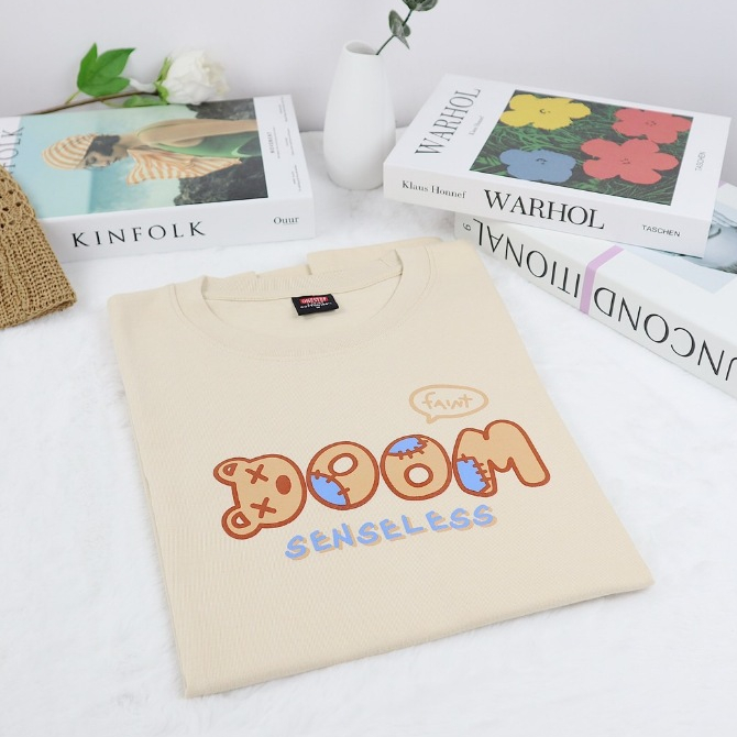 ผ้า cotton แท้ 100% [Super Soft] อย่างดี หนานุ่ม ใส่สบาย ไม่ร้อน ลาย SENLESS  (no.120)