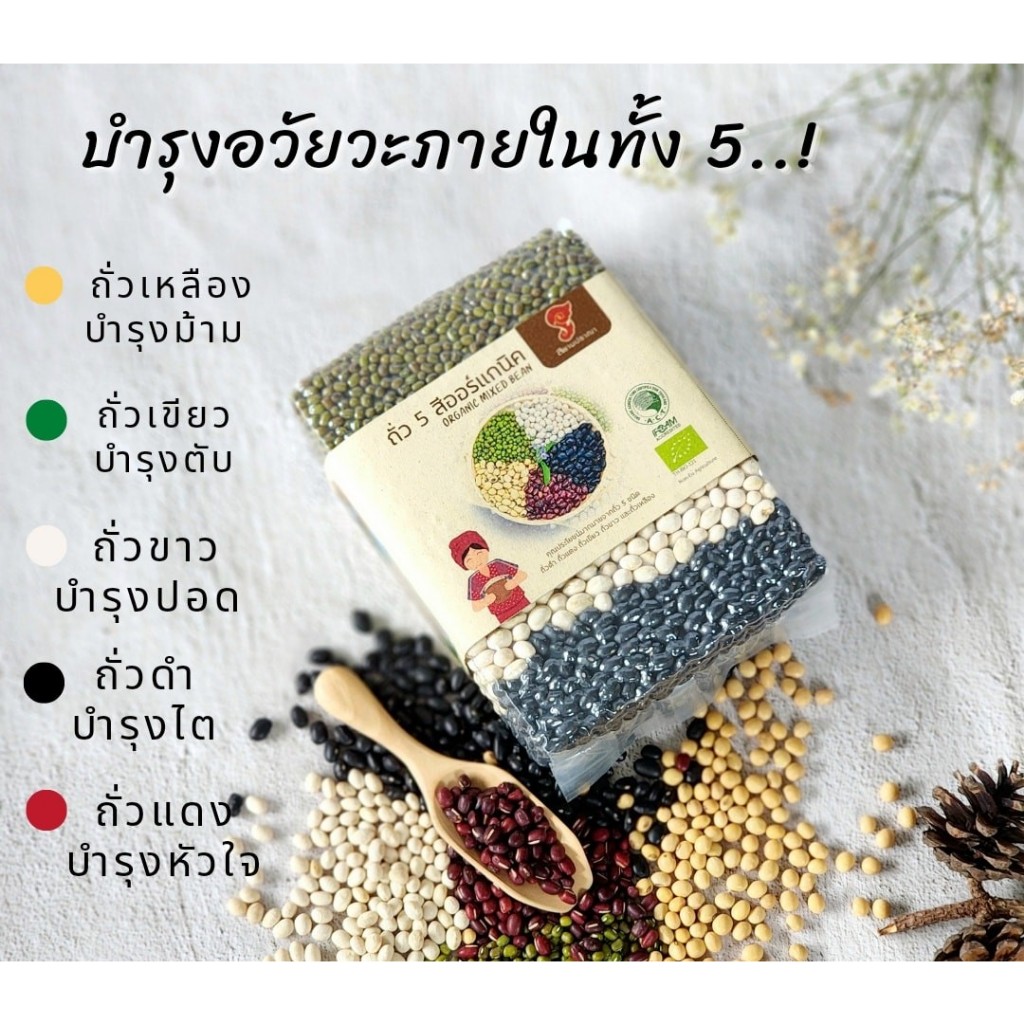 [ Always Organic ] ถั่ว ออแกนิค 5 สี เพื่อสุขภาพ