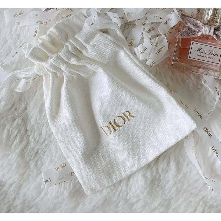 Dior ถุงผ้าดิออร์ของแท้💯 Dior Pouch Dior Cosmetic Bag Dior กระเป๋าเครื่องสำอาง Dior Bag