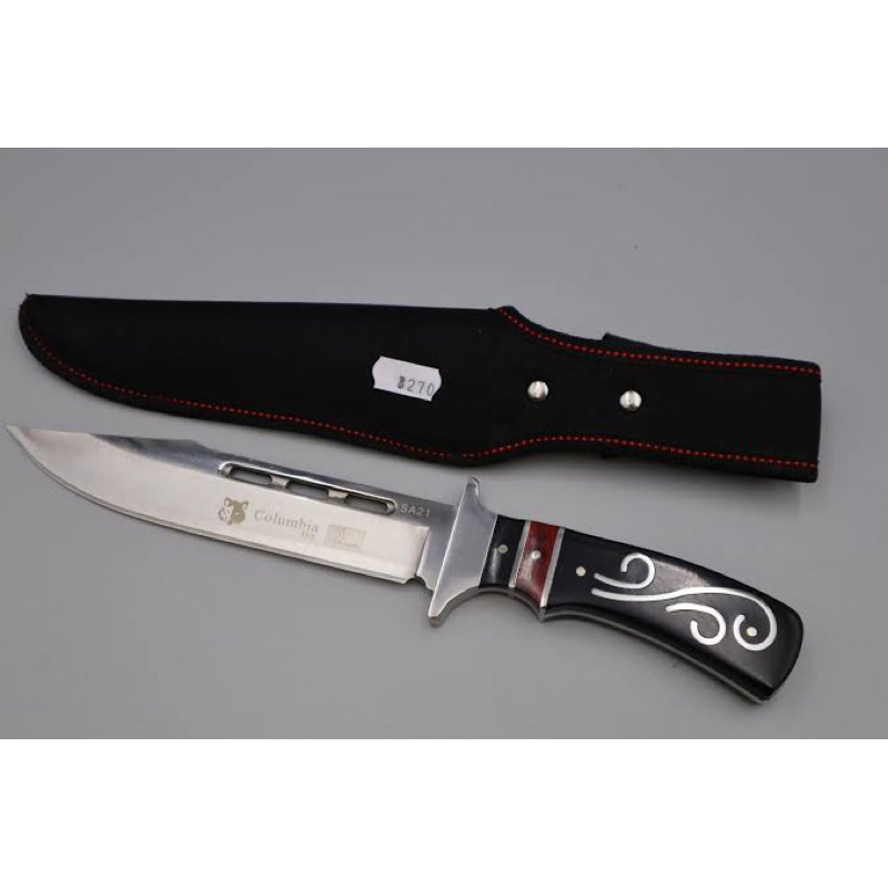 🦊 Columbia Fixed Blade Hunting Knife USA 🇺🇸 SABER no.SA21