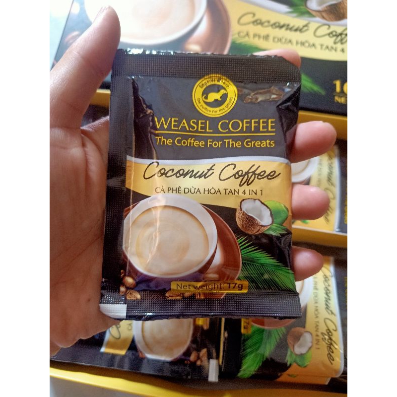 กาแฟชะมดมะพร้าวกาแฟมะพร้าวเวียดนามกาแฟปรุงสำเร็จรูป3อิน1