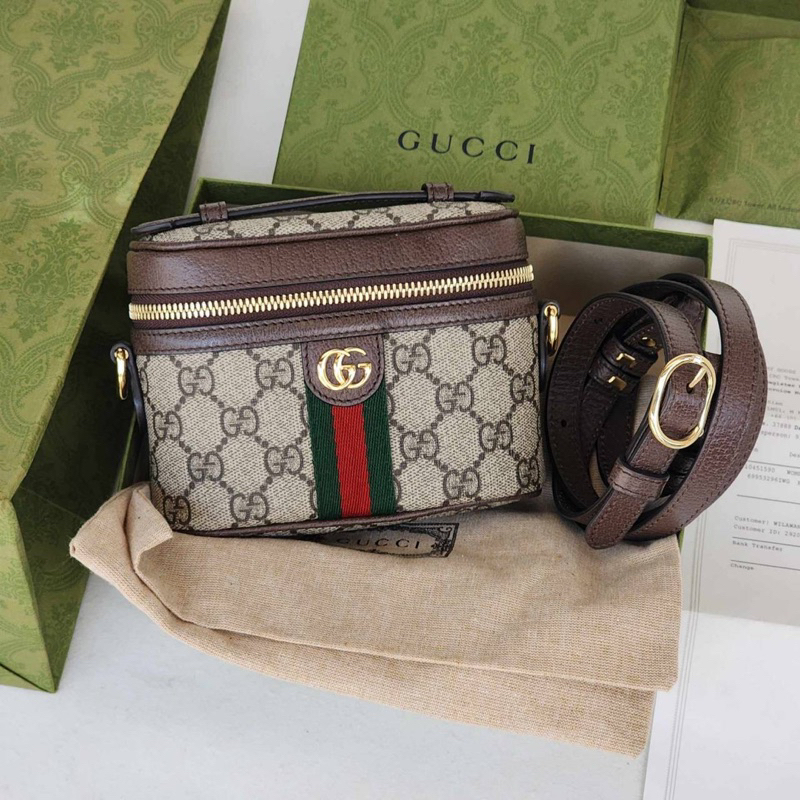 Gucci ophidia GG supreme canvas cosmetic bag Year 22