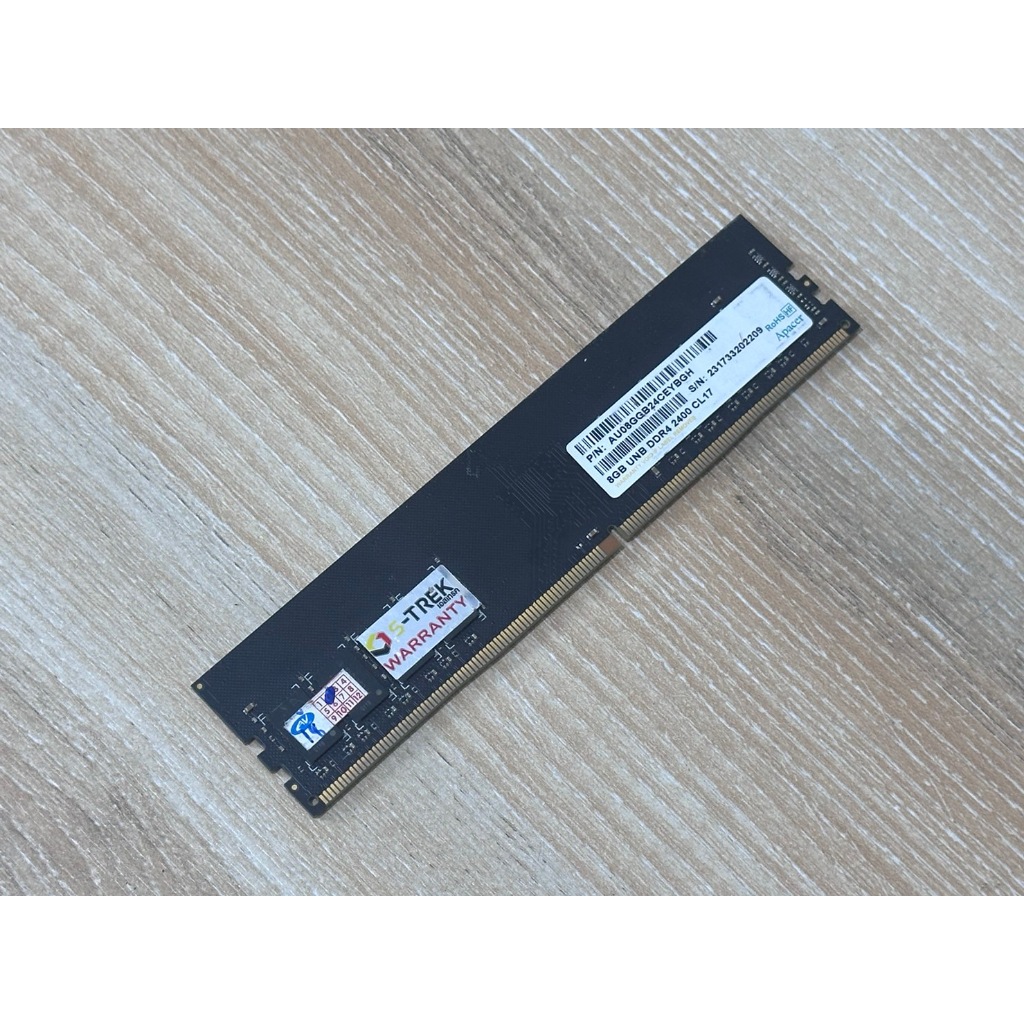 ของแท้ มือสอง แรม(RAM) DDR4 APACER 4GB 8GB BUS2133 2400 2666 (LITETIME WARRANTY)